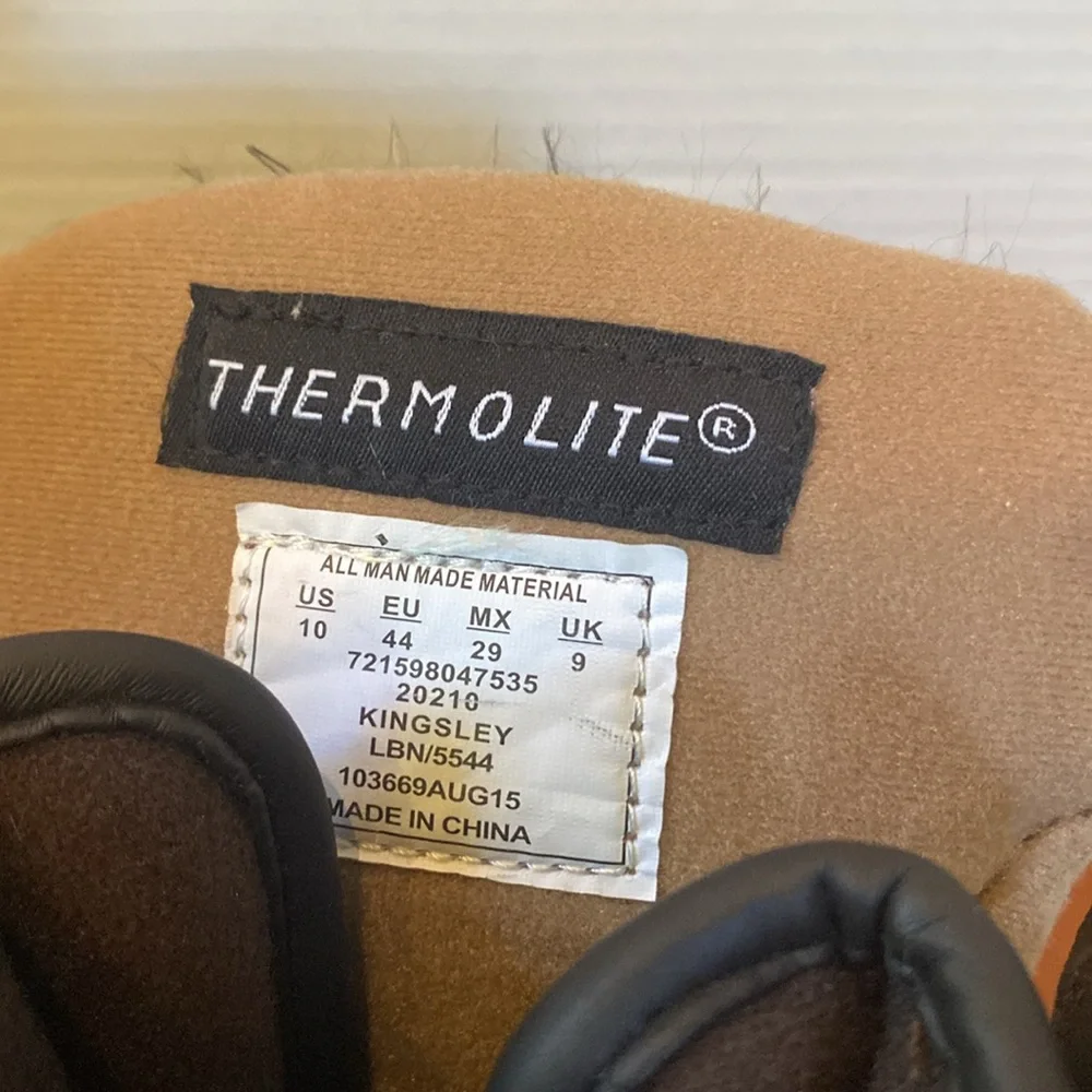 Northwest Territory Kingsley Thermolite Brown Rain & Snow Boots insulated sz 10